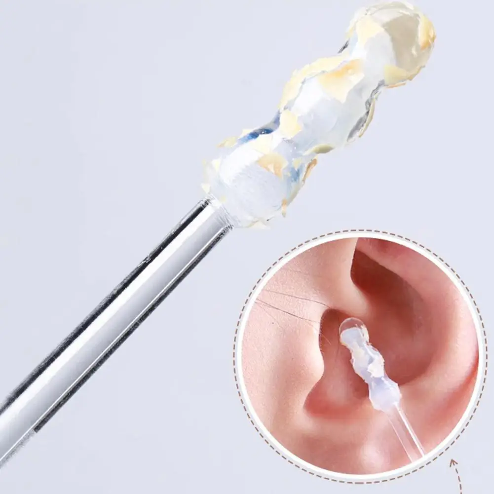 24 Teile/schachtel Silikon Ohrenschmalz Entferner Klebrige Ohr Picks Einweg Klebstoff Earpick S/L Wiederverwendbare Ohr Reiniger für Kinder & Erwachsene – Detail 16