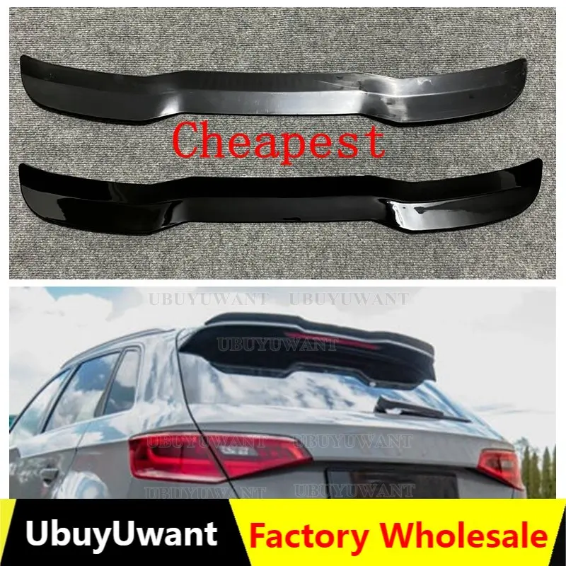 

For Audi A3 S3 S Line 8V Hatchback 5Doors 2014-2020 High Quality ABS Plastic Rear Roof Spoiler Trunk Wing Boot Cover Accessories