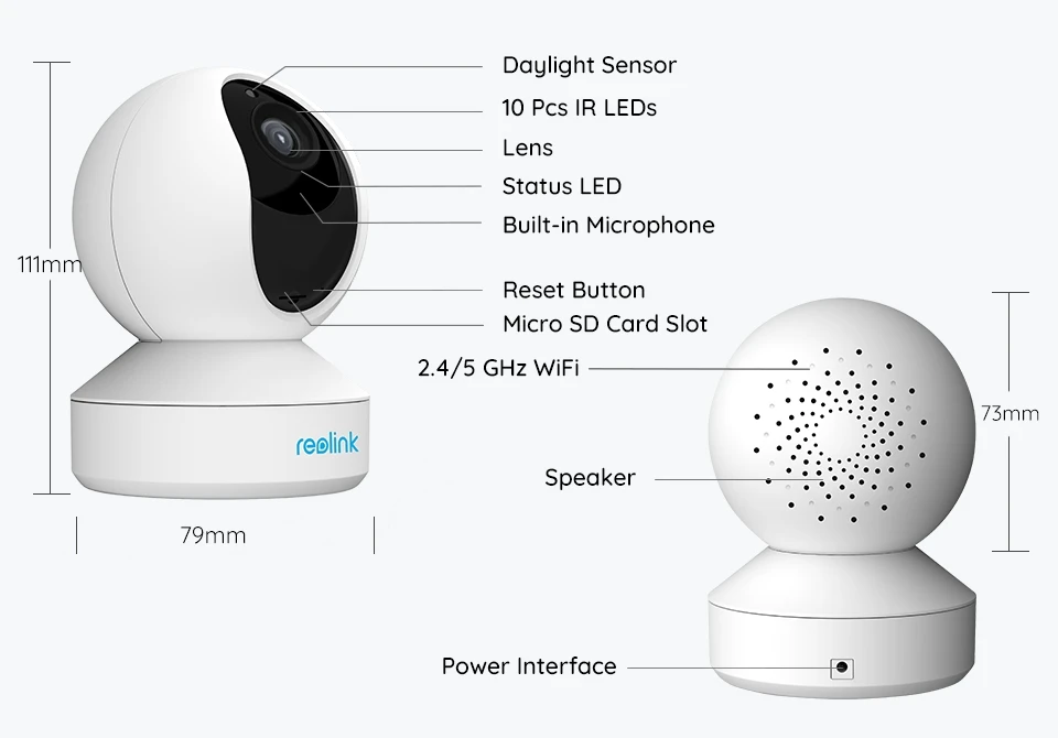 S0c33d76fc7bd488da4cfd4fabd11517eu Reolink E Series 3MP WiFi Camera 4MP Baby Monitor 5MP Pan-Tilt IP Cam Smart AI Detection 4K 8MP Home Video Surveillance Cameras