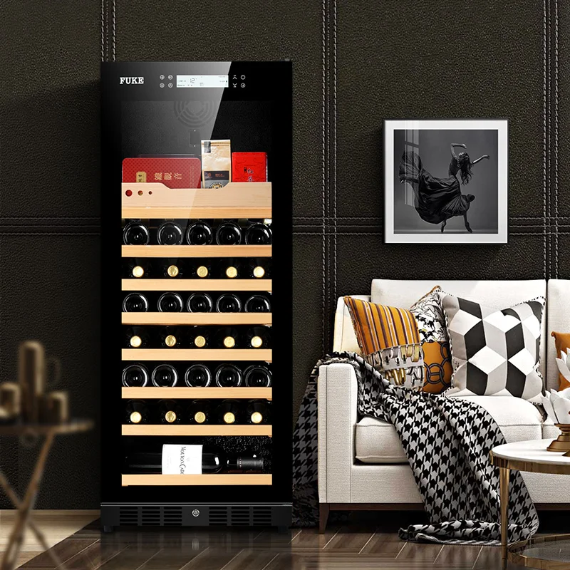 

Electric Wine Cabinet Compressor Refrigerator Wine Storage Cabinet Wine Cooler Refrigerator Wine Rack Cabinet Stand Ice Bucket