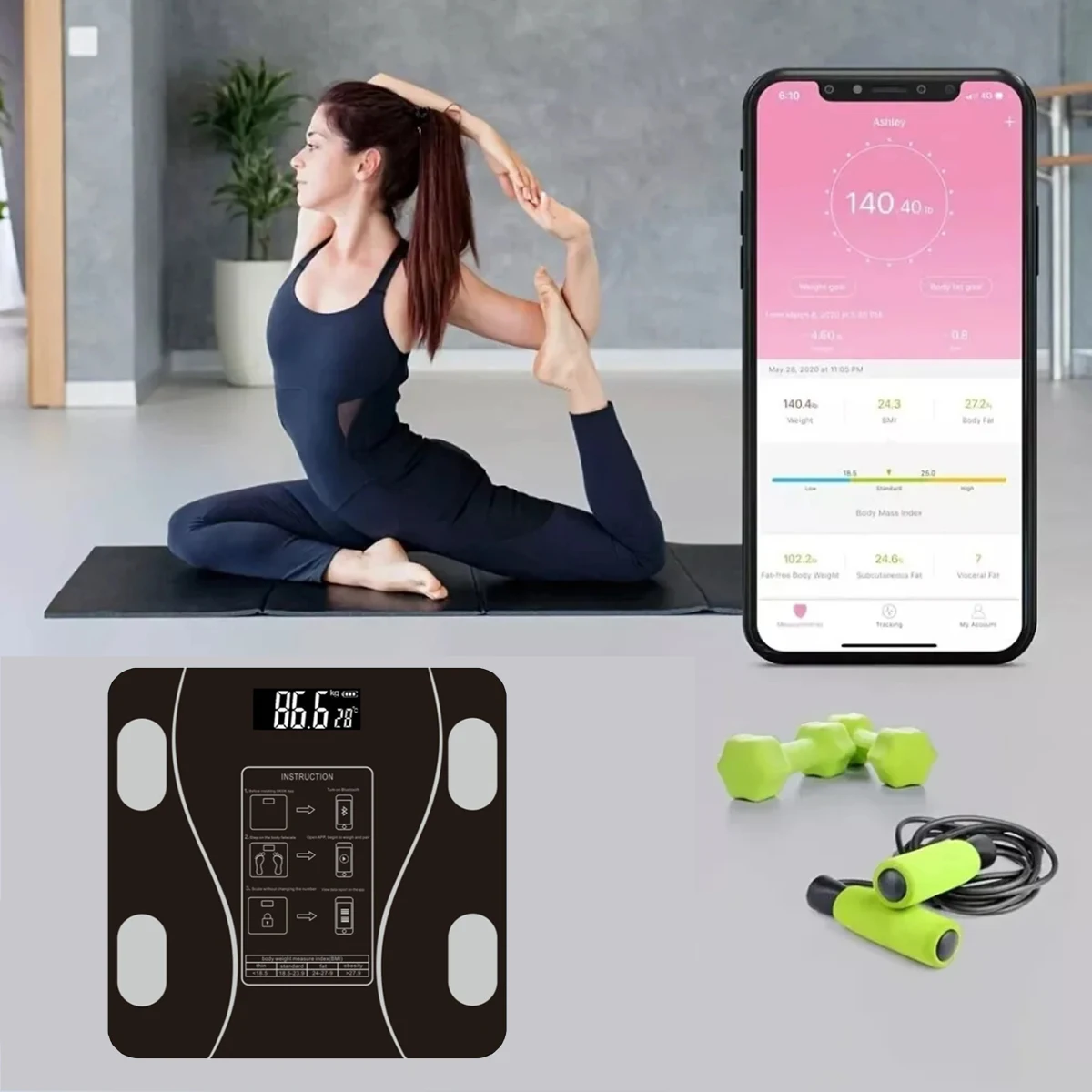 Smart Electronic Scale Wireless Digital Bluetooth Weight Scale With Smartphone Application electronic scale,weight scale