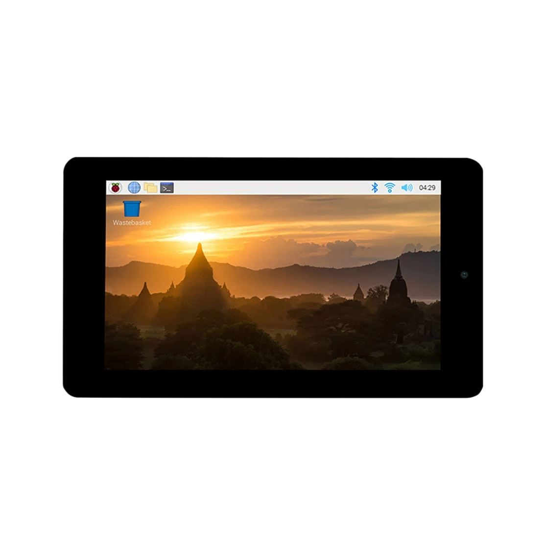 

7-дюймовый ЖК-дисплей Waveshare DSI для Raspberry Pi 800X480, сенсорный экран 500 Вт, Передняя камера с поддержкой 5-точечного касания