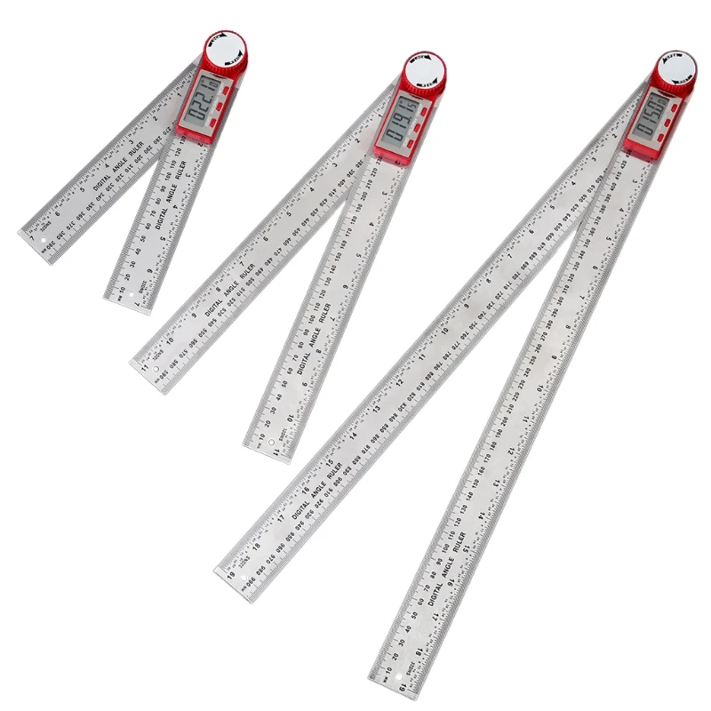Digital Ruler Meter 0-200mm 0-300mm 0-500mm Ruler Inclinometer Electron Goniometer Protractor Finder Scale Measuring