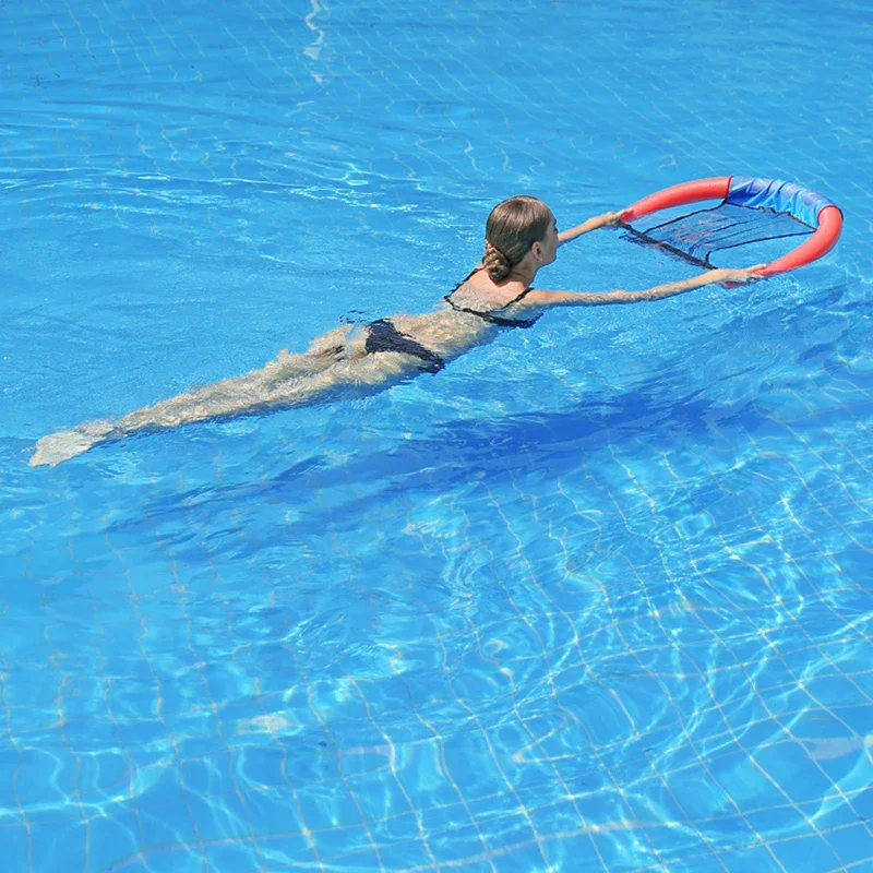 Inflat Float Chair Inflatable Pool Float Swimming Rod Water Sports Net Chair Toy for Adult Children Swim Drifting Lounge Chair 4
