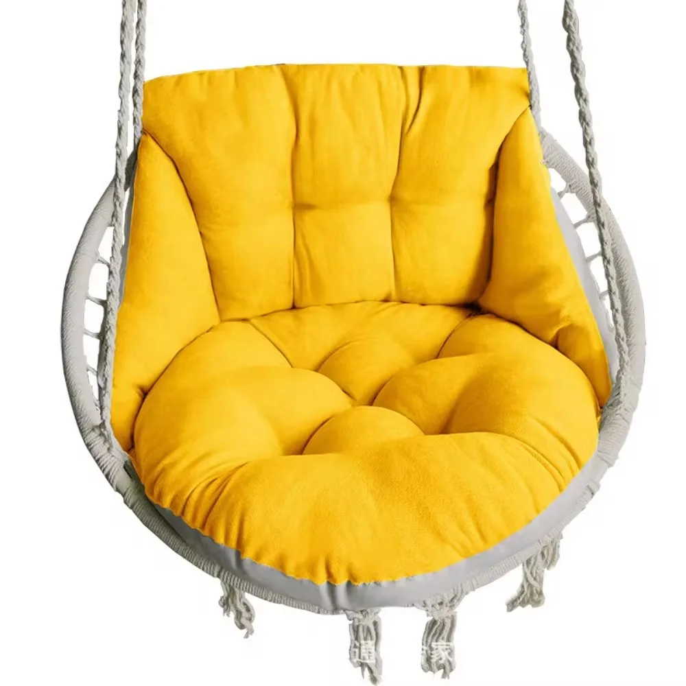 Hammock chair cushion, hanging basket egg chair cushion round seat thick nest back pillow suitable for courtyard garden 3