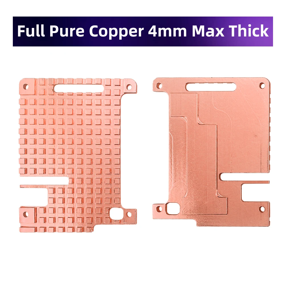 Raspberry Pi 4 Zuiver Koper Heatsink Metal Case Passieve Koeling Shell 4Mm Koperen Behuizing Voor Raspberry Pi 4 Model B 4B