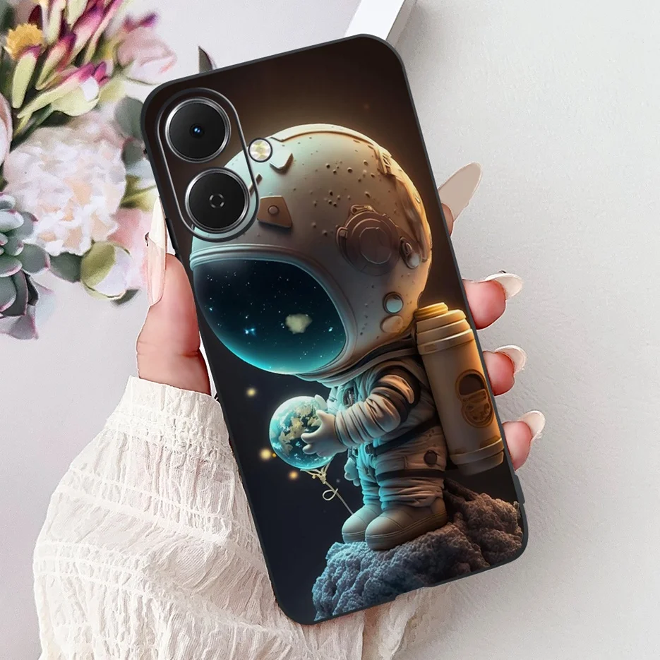 Stylish Painted Soft Silicone Phone Case - Vibrant Design Back Cover