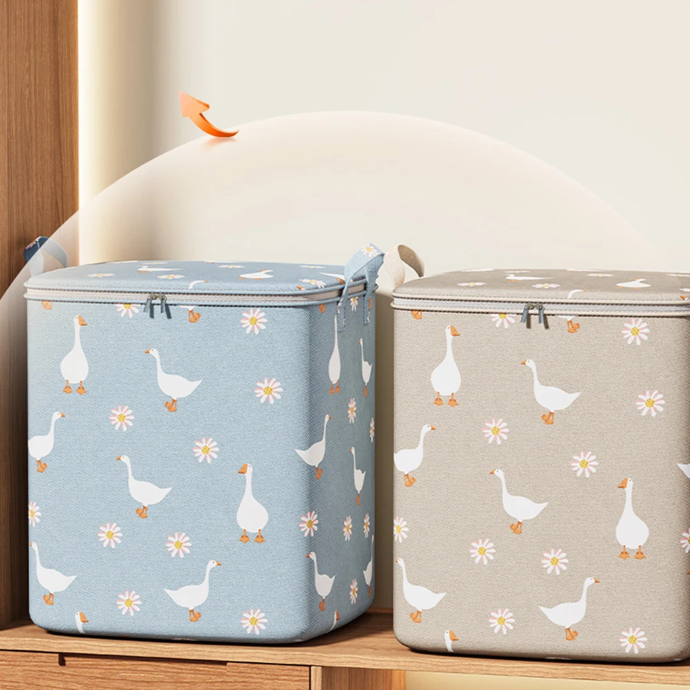 100/140/180L Clothes Quilt Storage Bag Household Large Capacity Quilt Storage Box Wardrobe Non-woven Clothing Moving Luggage BEST SELLERS