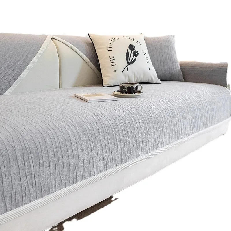 Sofa Cushion All Seasons Universal 2024 New Entry Luxury Non-Slip High-Level Leather Sofa Cover Cover Cloth 2