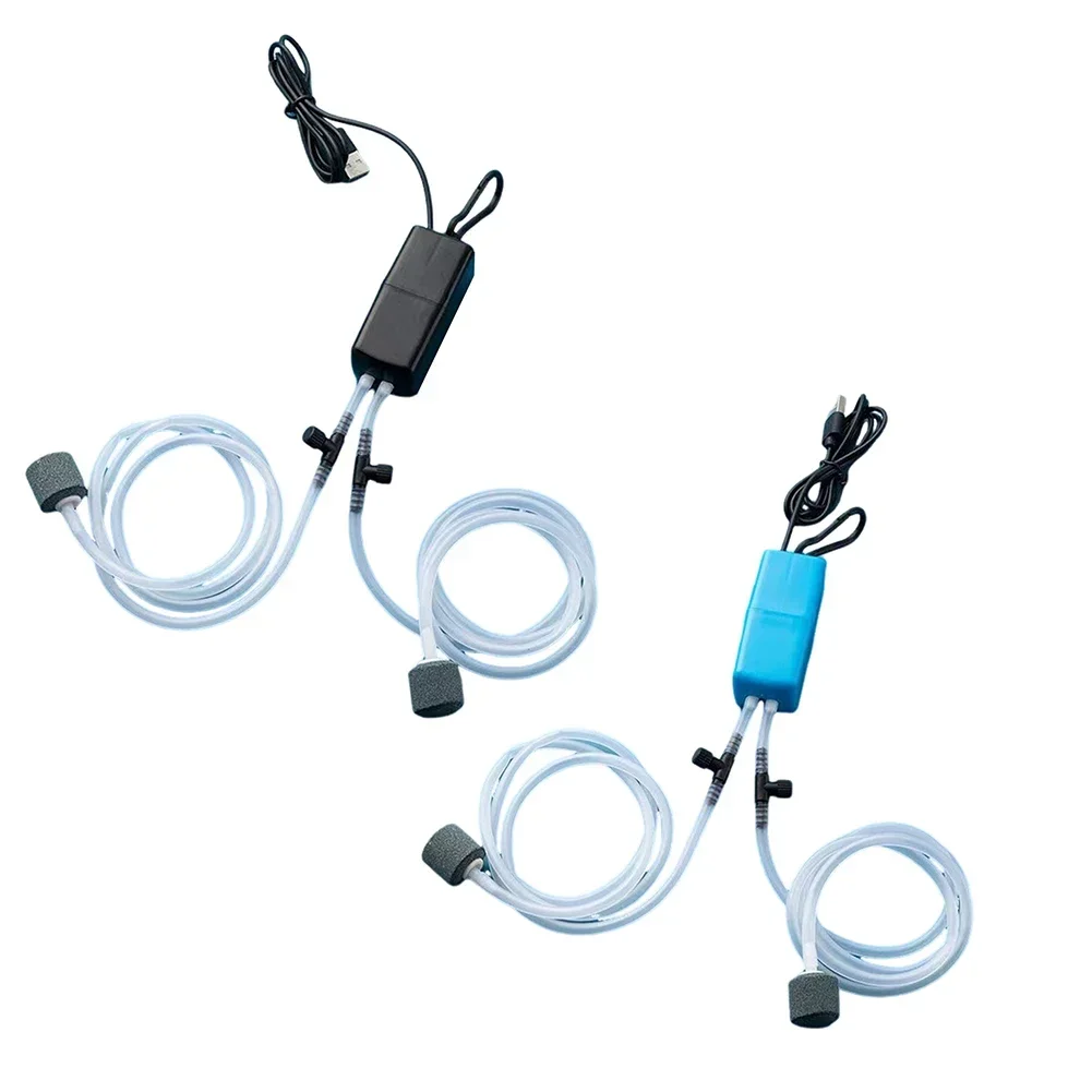 Mini Aquarium Air Pump Kit Oxygen Pump with Air Stone,Silent High Energy Efficient,USB Aquarium Filter, Fishing Tank Accessories 6