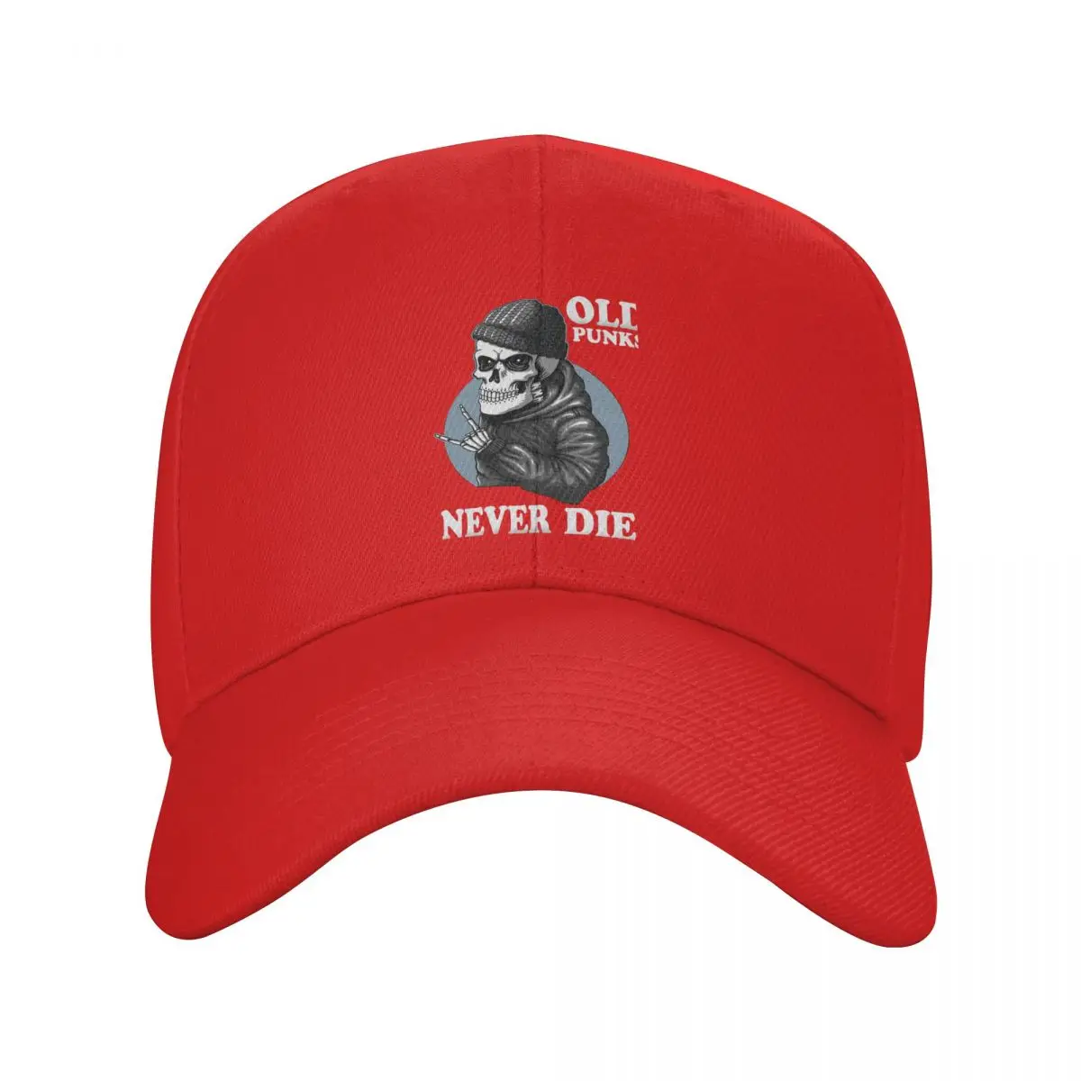 thumbnail image 1 of Gorra de béisbol lavada para hombre, gorra de camionero negra, gorra de papá, gorras de golf Old Punks Never Die, 1 of 7
