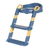 Children's Toilet Step Bathroom Baby Toilet Seat Stand Household Foldable Grab Bars Children's Toilet Seat Auxiliary Step Stand 2
