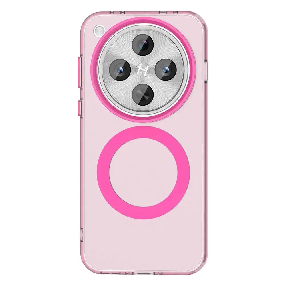 Magnetic Wireless Charging Shockproof Back Case - Candy PC + TPU Bumper