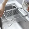 2025 Hot Expandable Cutlery Drying Rack Kitchen Sink Drain Basket Stainless Steel Drain Basket Kitchen Storage Trays 5