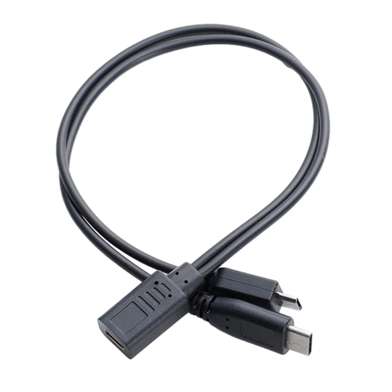 다기능 어댑터 C타입-마이크로 USB 및 C타입 케이블, 동기화 및 충전용