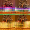 Wave Style 6PC LED Fence Lights Christmas Tree Enclosure Outdoor Waterproof Garden Courtyard Lighting Landscape Atmosphere Decor 3