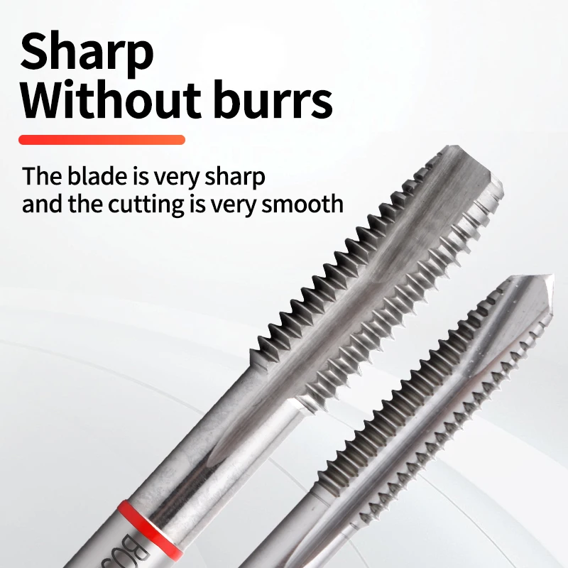 HSSE Red Ring JIS Standard Spiral Pointed Tap M2 M3 M4 M5 M6 M7 M8 M9 M10 M11 M12 Machine Screw Thre