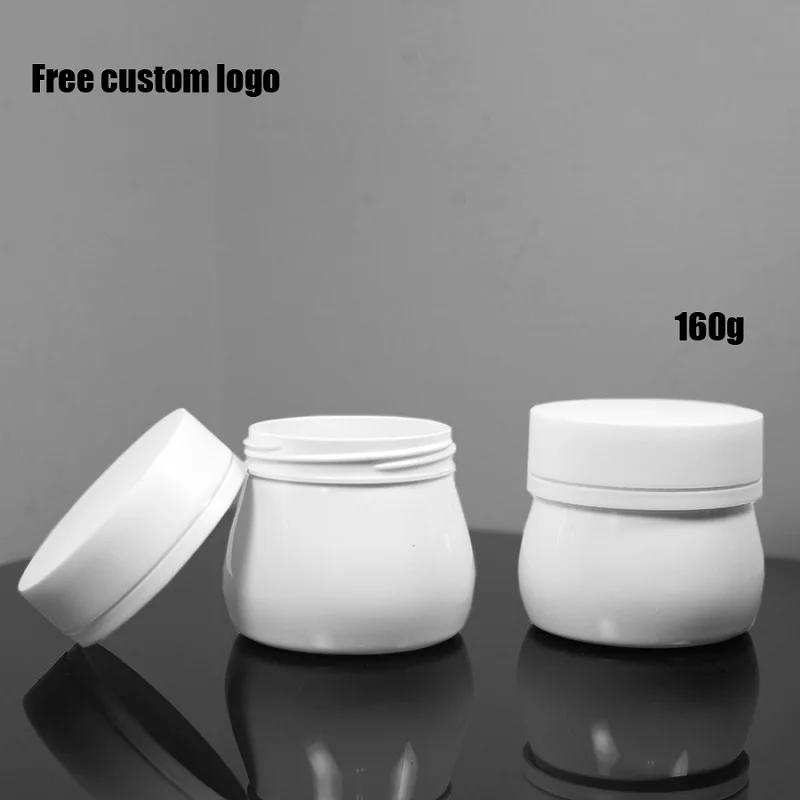 Custom logo 10pcs facial mask can powder mud hand wax cream wide mouth bottle PET plastic sealed can beauty cosmetics sub bottle stobag 50pcs laser transparent coffee beans packaging bag with valve sealed for powder nuts storage stand up reusable pouches