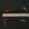 21cm Genshin Impact Sickle Weapon Arlecchino Crimson Moon's Semblance Model Keychain Metal Material Cool Dispaly Toys Gifts Kids 2