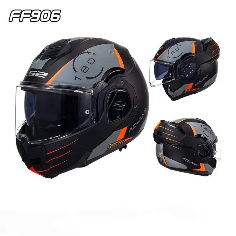 LS2 FF906 ���� Ǯ ���̽� �ø� �� ���, ���� ���� ���, ���� ����, Casco Moto ���̽� �����ε� Capacete ls2 ��ǰ��