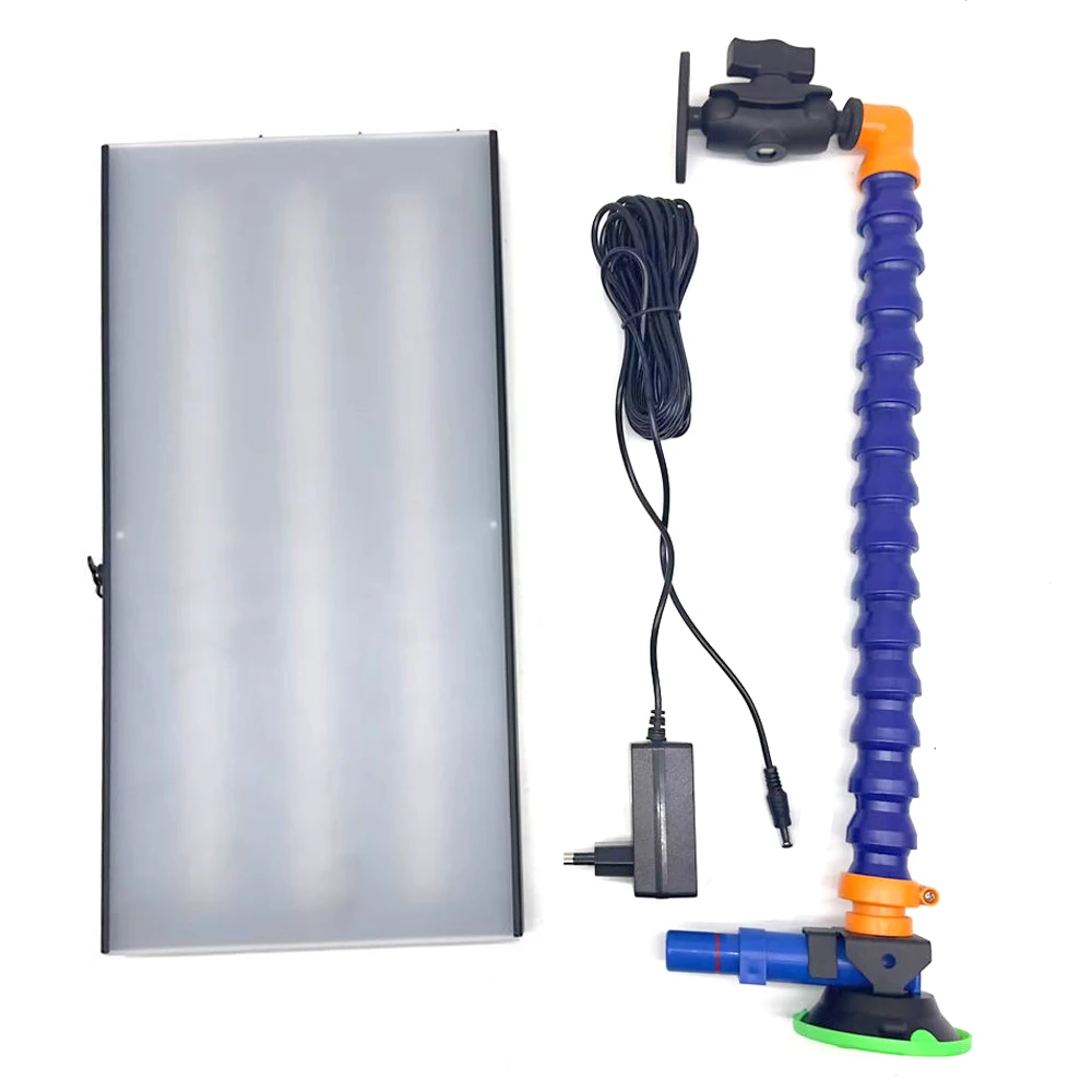 자동차 페인트 없는 덴트 수리 도구용 6 LED 램프 반사 라인 보드, 220V EU 플러그