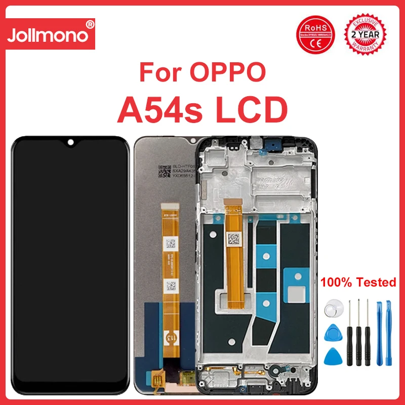 

6.52" AAA Quality For Oppo A54s LCD DIsplay With Frame CPH2273 Digitizer Assembly Replacement Repair Parts