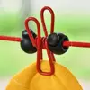 PP Cloth Outdoor Clothesline Iron Wire Adjustable Camping Clothesline Retractable With 12 Clothespins 5