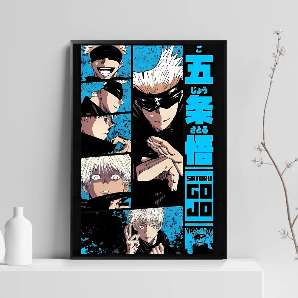 Anime Gojo Satoru Prints and Posters Vintage Room Bar Cafe Home Decor anime poster,vintage posters,poster prints