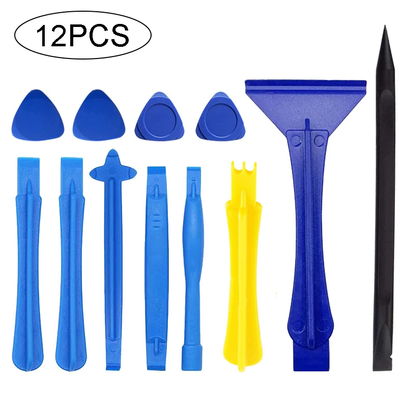 12Pcs Plastic Spudger Pry Tools Crowbar Shovel Blade Open Screen Electronics Repair Tool Kit For Smartphone Tablet Disassembly 6 in 1 mobile phone prying opening scraper kit dual ends metal crowbar set fit for smartphone electronics repair tool kit