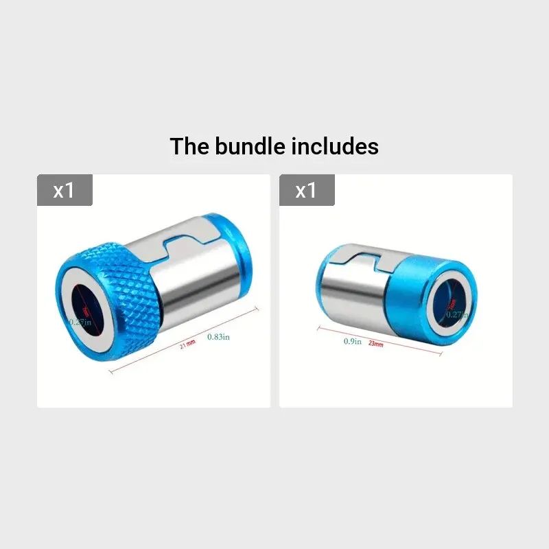 Magnetic Screw Ring Bit For 1/4 Inch/6.35mm