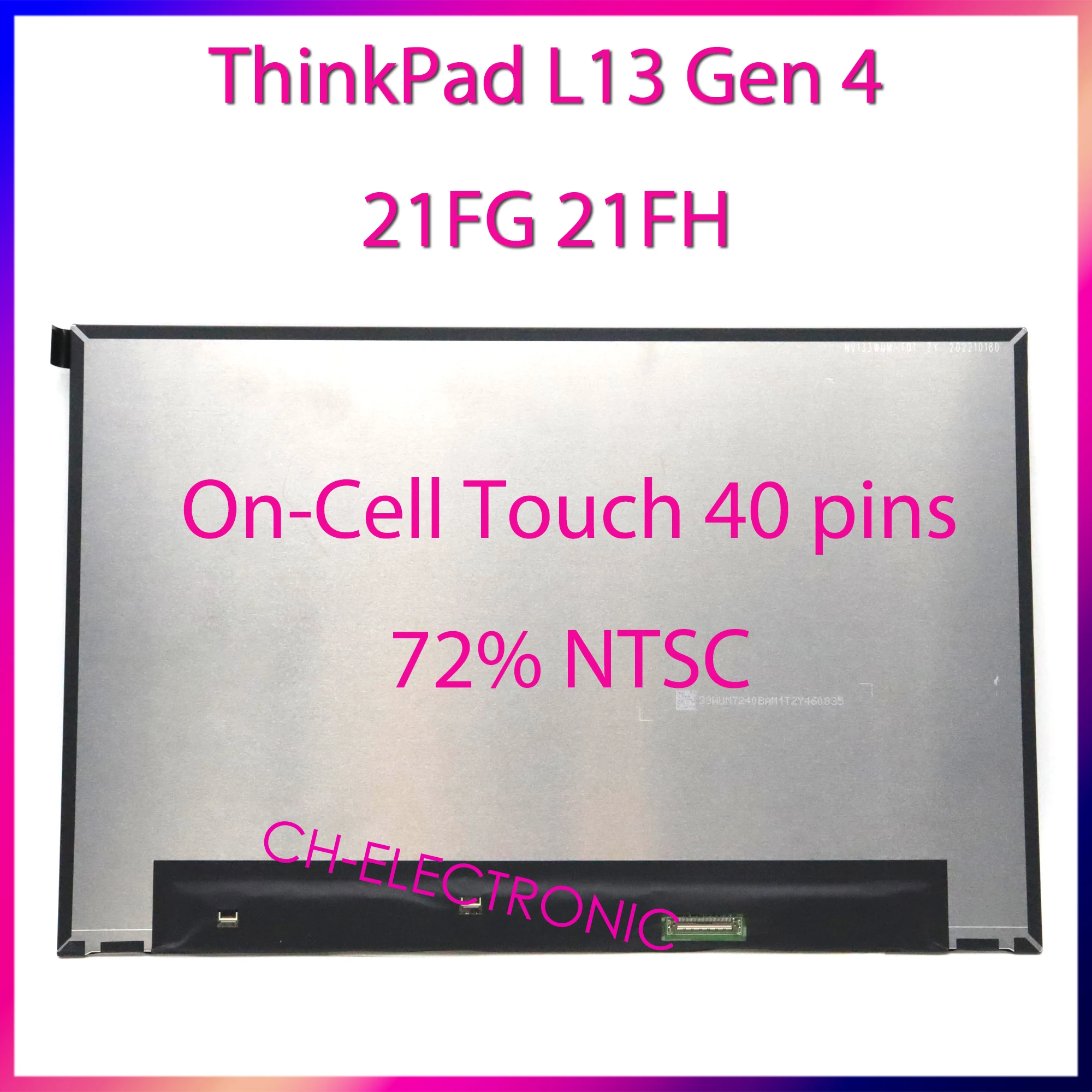 

ЖК-экран для Lenovo ThinkPad L13 Gen 4 21FG 21FH, сменный сенсорный экран для ноутбука, ЖК-панель 5D10V82422 5D11A22504 5D11D34355