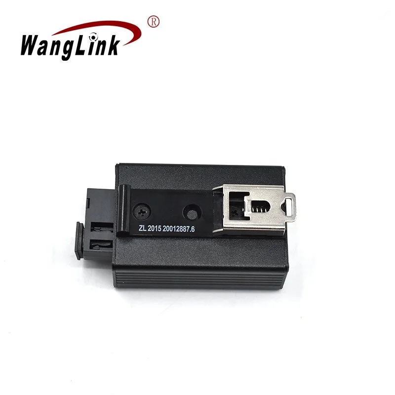 Wanglink-Rail-type Mini FTTH Fiber Optical Media Converter, Single Fiber SC Port, 20km, 1 Pair