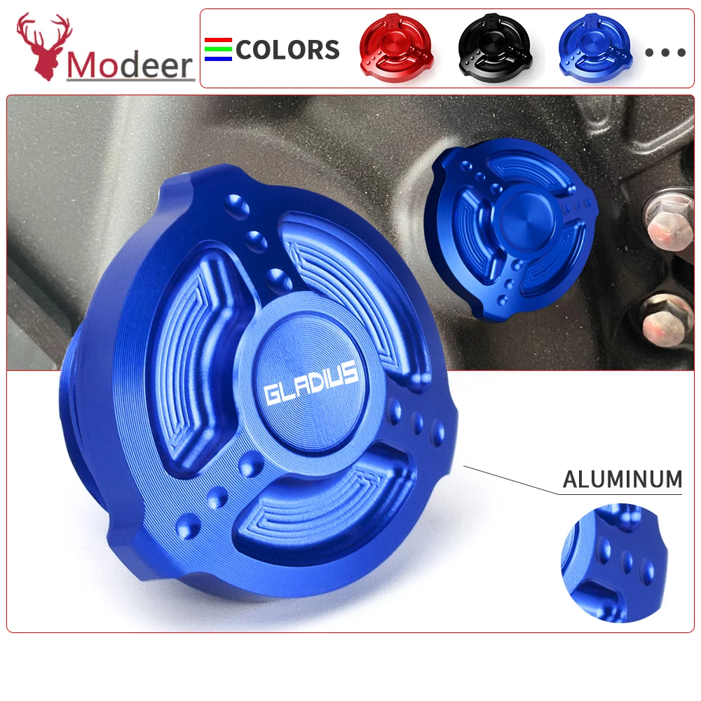 

M20X1.5 Motorcycle CNC engine oil filter plug cover cap accessories for suzuki GLADIUS 400 IMPULUS 400 INAZUMA 250 400 GS1200SS