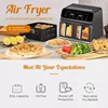 OEM High Quality kitchen Electric Hot Air fryer Oven Oiless Cooker Machine double air fryer with dual basket 3
