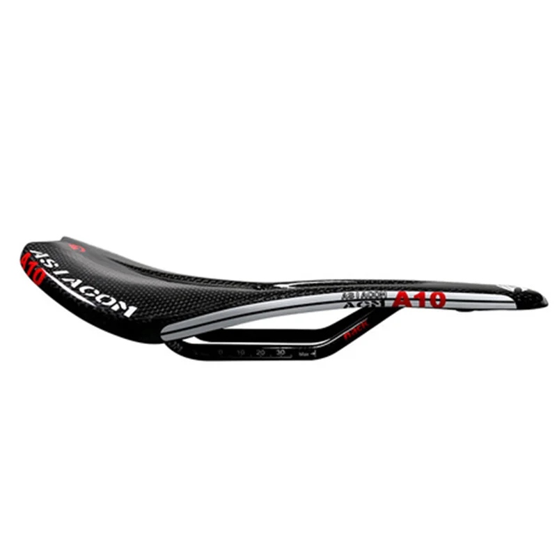 Selle Vélo Route Carbone Ultralégère 280x130mm – Noire – Homme/Femme