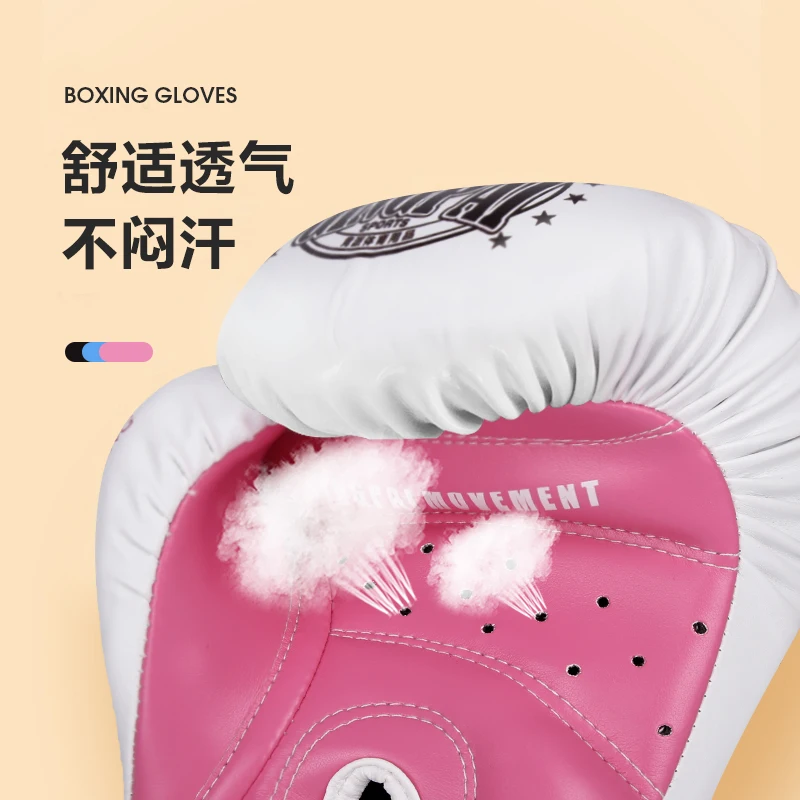 Buttefly Boxing Gloves for Kids Women Kickboxing Training Glove Pro Training Sparring Muay Thai MMA Heavy Bag Gloves 6-12oz