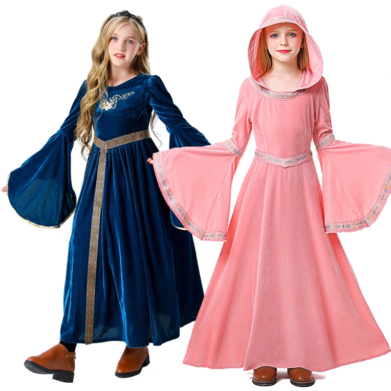 Женский костюм средневековой эпохи, яркий костюм с рукавами-фонариками для косплея, карнавала, Хэллоуина Женский костюм средневековой эпохи, яркий костюм с рукавами-фонариками для косплея, карнавала, Хэллоуина