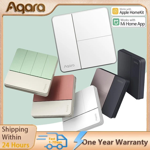 สวิตช์ผนังอัจฉริยะ Aqara Kanon รุ่น Z1 ZigBee 3.0 สวิตช์ไร้สายแบบกด ควบคุมการทำงานอัตโนมัติสำหรับ Mi home และ HomeKit 1