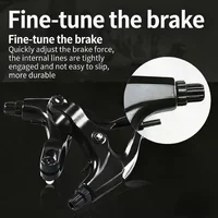 Kit de frein à patin pour vélo avec plaquettes de frein, kit de frein à traction linéaire pour vélos de route et BMX 2