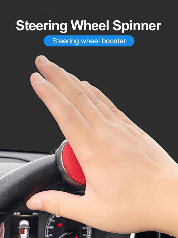 

Car Steering Wheel Spinner Knob Universal 360 Degree Rotation Anti-Slip Steering Wheel Booster Auxiliary Power Handle Car SUV
