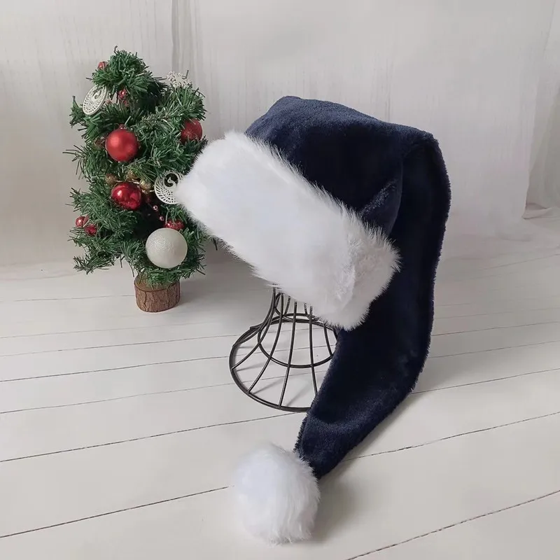 Christmas Plush Hat Santa Novelty Hat Kids Christmas Decorations For New Year Home Santa Claus Gift Party Supplies christmas beanie hat
