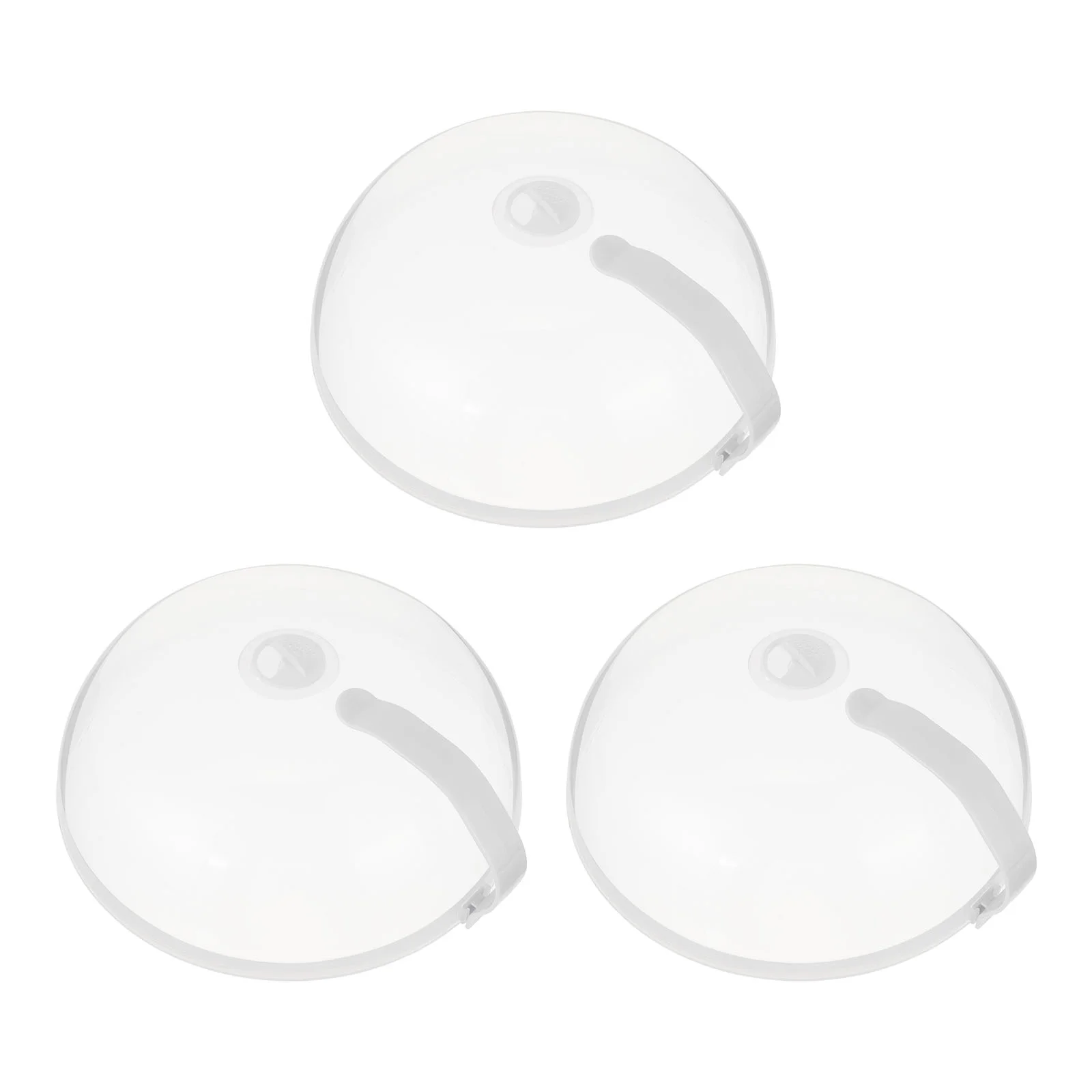 

3 Pcs Food Preservation Cover Tent Protector Insect Microwave Oven Heating Earth Tones