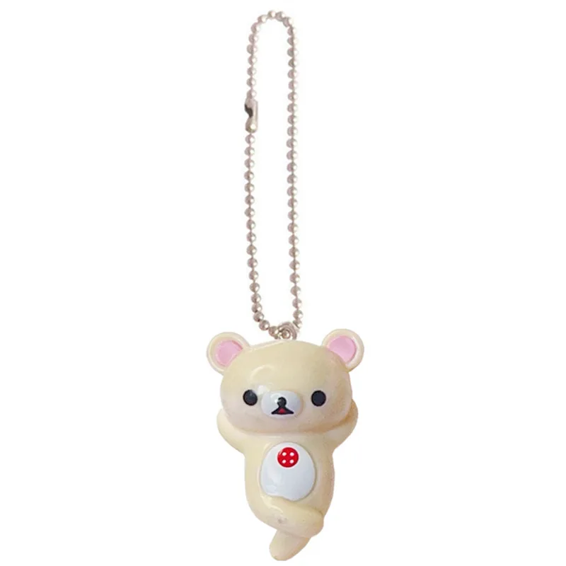 Брелок Rilakkuma Korilakkuma из ПВХ брелок мультяшный Bear Kawaii милые брелоки мини-цепочка с шариками