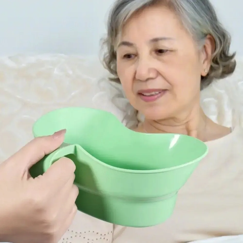 Practical Plastic Emesis Basin With Handle For Patient Care_voghion.com