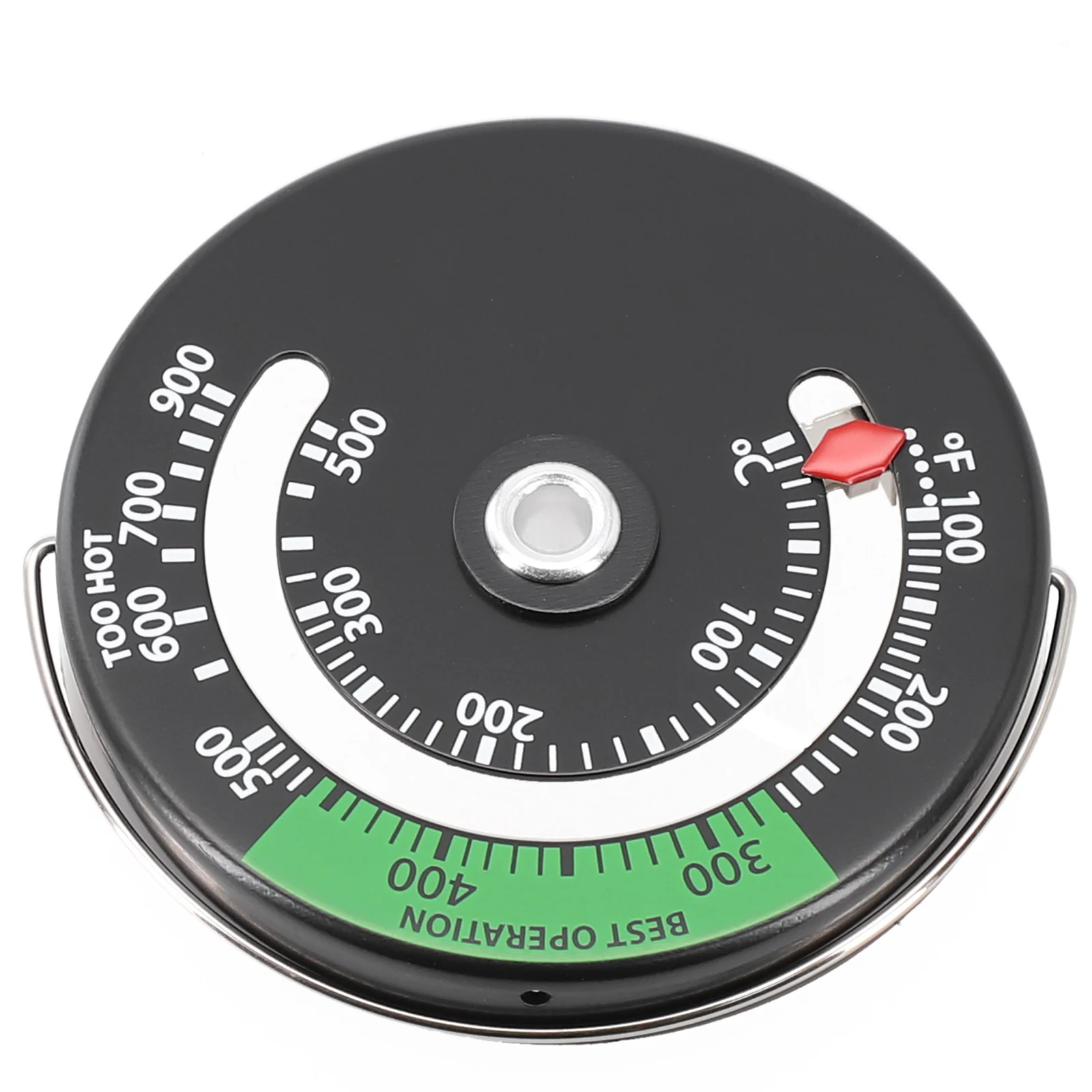 Magnetic Fireplace Stove Thermometer 6.3cm (Diameter) X 0.9cm (Depth) For Oven Stove Flue Pipe Fire Place Temperature Monitor