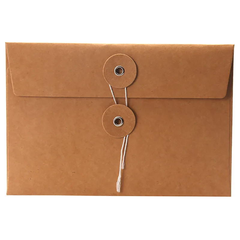 

Customized product、High Quality Tie Cowhide Envelope Classic Envelopes Romantic Custom File Packaging custom logo size cu