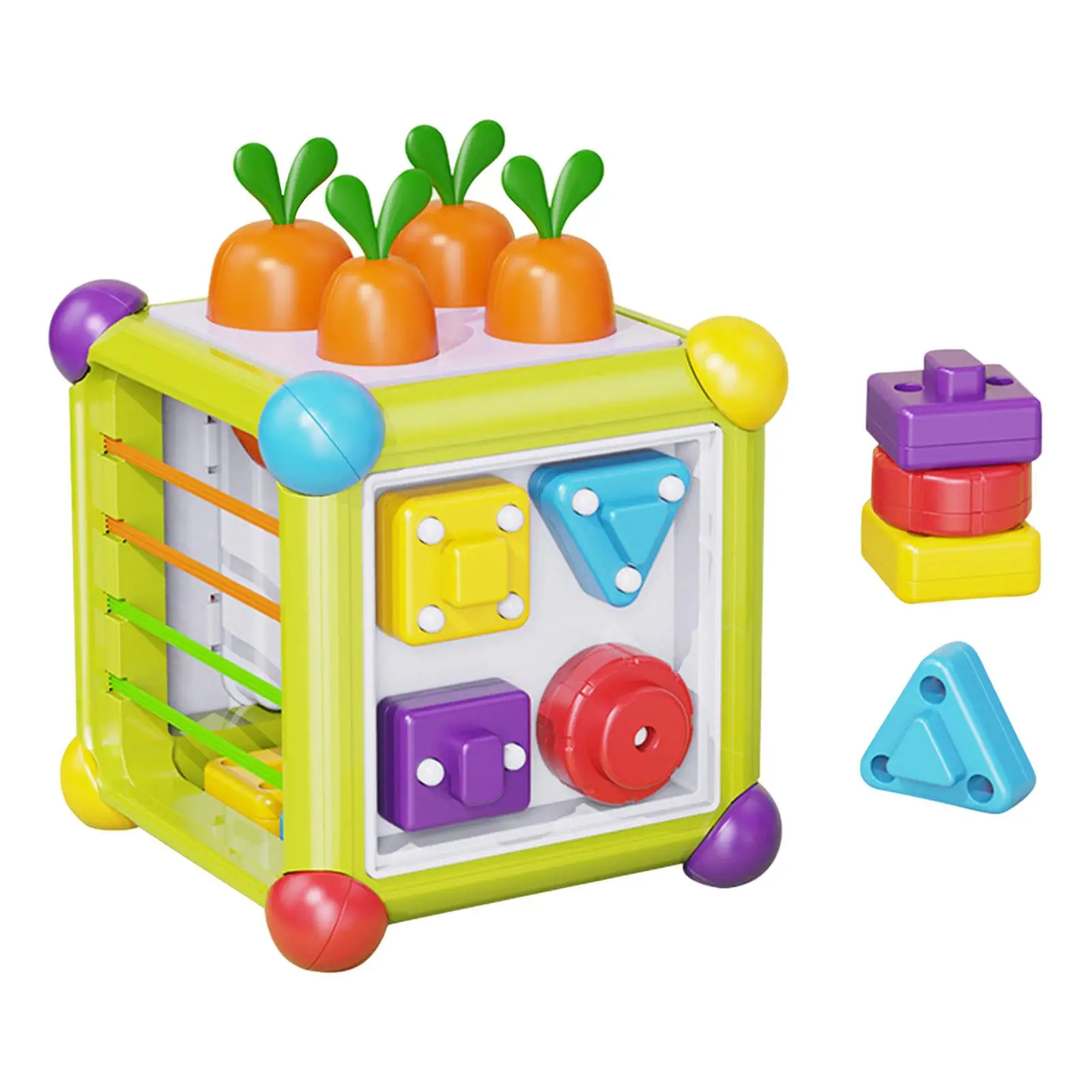 

Sensory Cube Bin Educational Montessori Toys Activity Cube Shape Sorter Toys for Children Toddlers Baby Birthday Gift Girls Boys