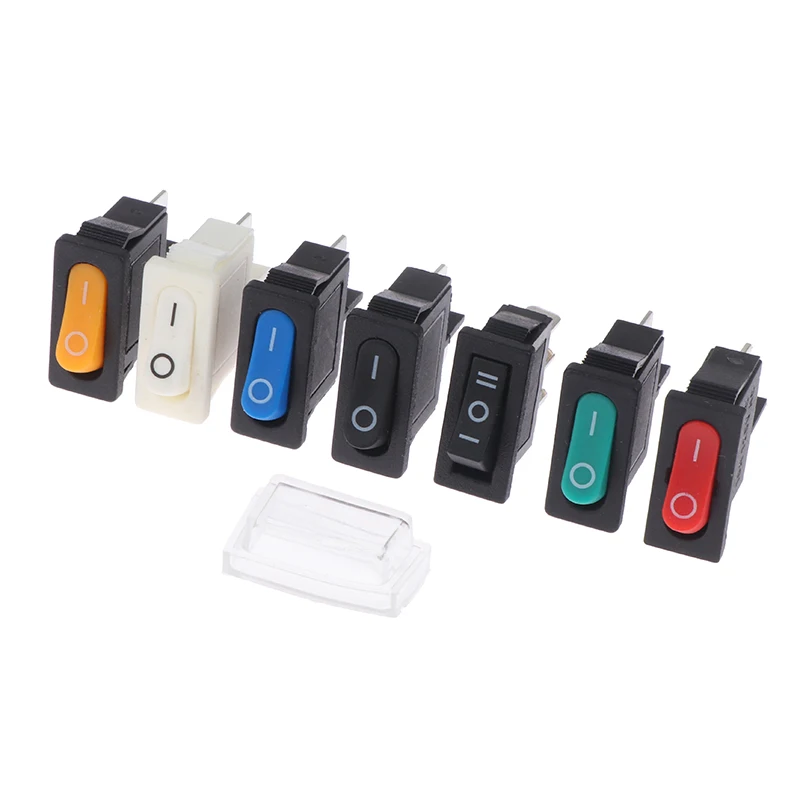 5pcs KCD1-110 9.5x2mm Rocker Switch ON/OFF 2 Pin Instrument Power Toggle Switch Circuit Waterproof rocker switch