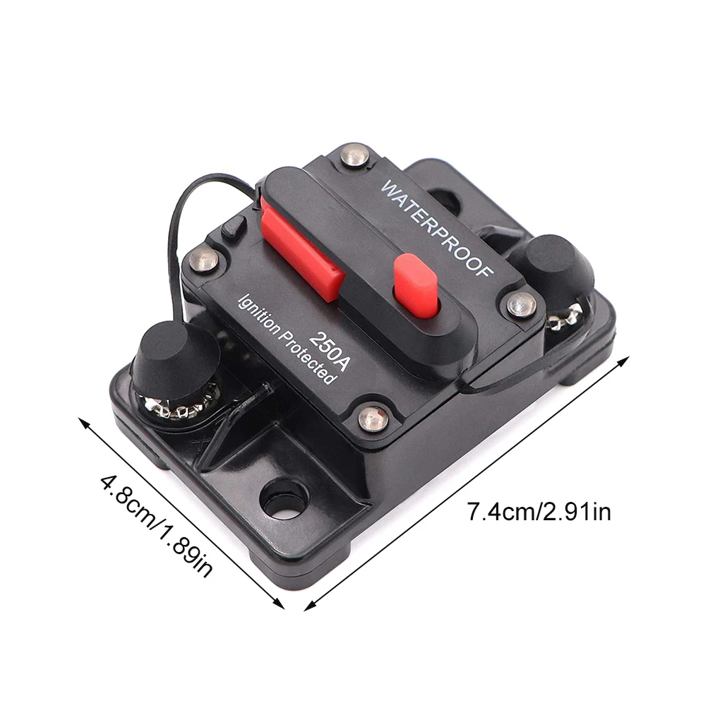 Dilwe Disjoncteur AMP Disjoncteur 60A AMP Support De Réinitialisation