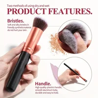 14PCS Makeup Brushes Set Professional Foundation Eye Shadow Concealers Blending Blush Brush Kabuki Soft Fluffy Women Beauty Tool 3